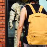 KIIRO is a bright yellow backpack designed for everyday use, short getaways, or heading back to school. Its compact size makes it perfect for carrying just the essentials, while the bold color and unique design help you stand out in any crowd.