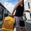 KIIRO is a bright yellow backpack designed for everyday use, short getaways, or heading back to school. Its compact size makes it perfect for carrying just the essentials, while the bold color and unique design help you stand out in any crowd.