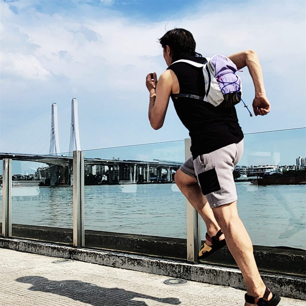 Lightweight travel backpack for flying, city exploring, and hiking.