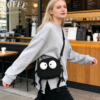 Cute crossbody bag inspired by Japanese cartoon character, perfect for students who like trendy and cute bags. Compact and lightweight, offering plenty of room for your phone, wallet, and sunscreen.