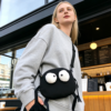 Cute crossbody bag inspired by Japanese cartoon character, perfect for students who like trendy and cute bags. Compact and lightweight, offering plenty of room for your phone, wallet, and sunscreen.